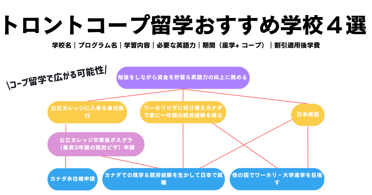 2023年】トロントコープ留学おすすめの学校４選 - East-Westカナダ留学